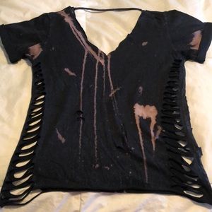 Affliction distressed top